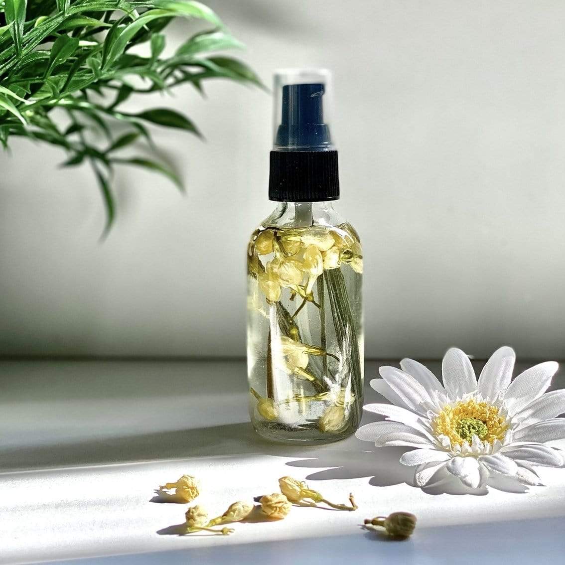 Herbal Body Oils with Rose Quartz Crystals - Zemala Natur'el